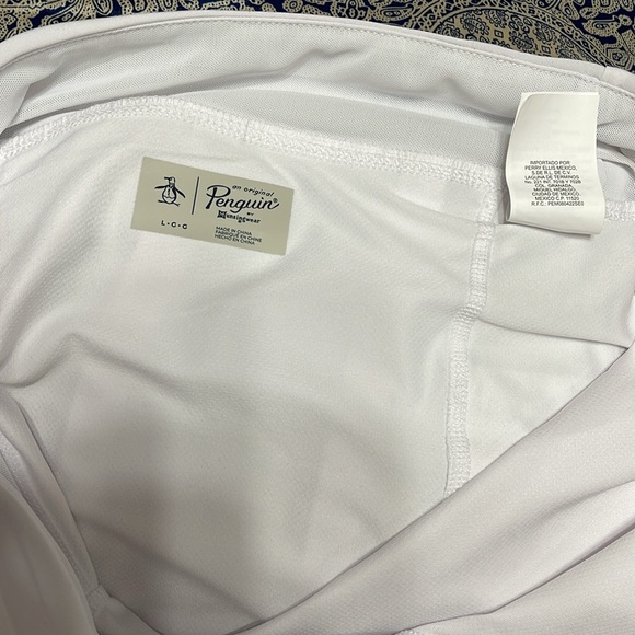 Penguin white and blue stripe skort Lg - Picture 3 of 4